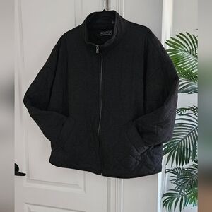 Bagatelle Collection Dark Grey Quilted Jacket